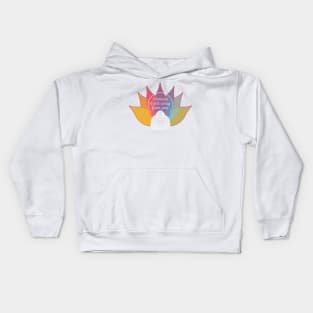 Namaste 6 feet away from you Kids Hoodie